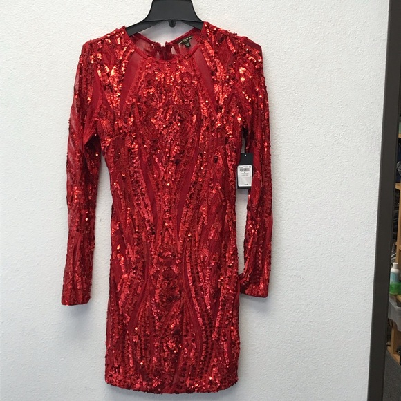 averill mesh sequin dress